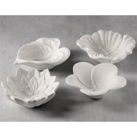 Assorted Flower Dishes (Set of 4)